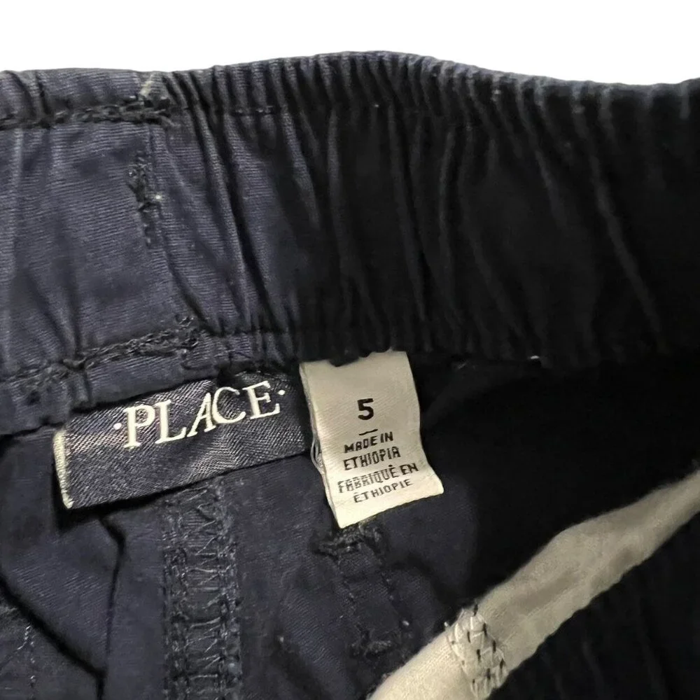 Children's Place Sz 5 Navy Blue Drawstring Shorts